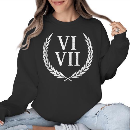 67 Roman Numerals Meme History Teacher Vintage History Women Crewneck Sweatshirt - teacherstshirts.com UK