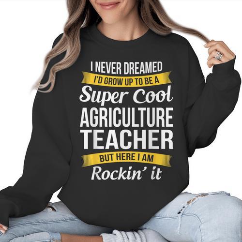 Agriculture Teacher Appreciation AG Teacher Women Crewneck Sweatshirt - teacherstshirts.com AU