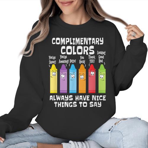 Artist Art Teacher School Artist Joke Women Crewneck Sweatshirt - teacherstshirts.com DE
