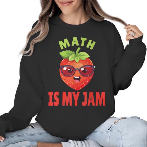 Back To School Math Is My Jam Math Teacher Women Crewneck Sweatshirt - teacherstshirts.com AU