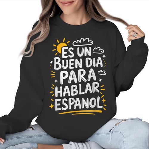 Bilingual Teacher Maestra Spanish Teacher Women Crewneck Sweatshirt - teacherstshirts.com UK