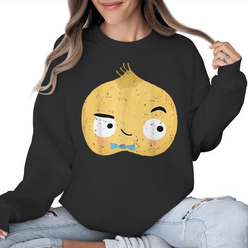 The Cool Bean Good Egg Teacher Halloween Costume Food Group Women Crewneck Sweatshirt - teacherstshirts.com AU