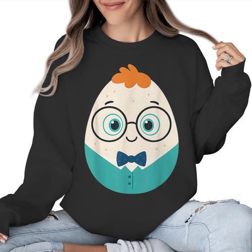 Cute Good Egg Teacher Halloween Costume Food Group Women Crewneck Sweatshirt - teacherstshirts.com AU