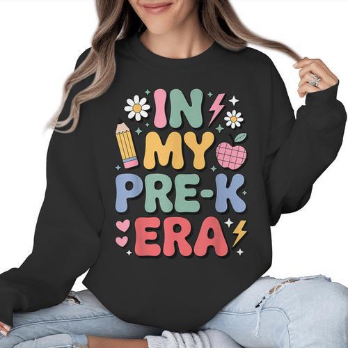 Cute Pre-K For Men Women Kindergarten Pre-K Teacher Women Crewneck Sweatshirt - teacherstshirts.com CA