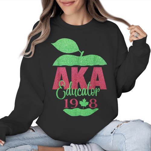 Cute Pretty Educators & Teacher Aka Educator Women Crewneck Sweatshirt - teacherstshirts.com AU
