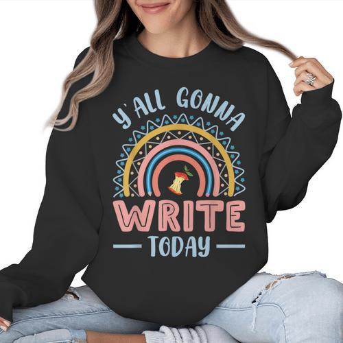 ELA English Teacher Women Crewneck Sweatshirt - teacherstshirts.com
