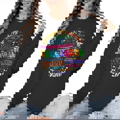 ESOL Squad Teachers And Students Team Back To School Women Crewneck Sweatshirt - teacherstshirts.com