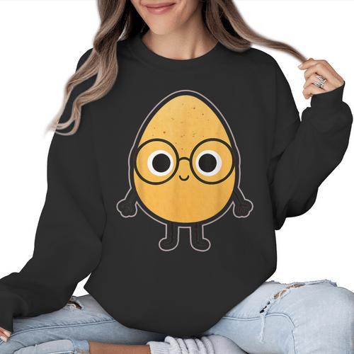 Good Egg Teacher Halloween Costume The Smart Cookie Women Crewneck Sweatshirt - teacherstshirts.com AU