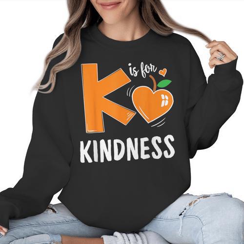 Matching Unity Day Orange Teacher Kindness Antibulliyng 2023 For Men Women Kids Women Crewneck Sweatshirt - teacherstshirts.com