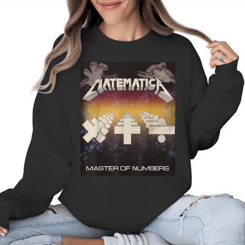 Matematica Master Of Numbers Math Teachers Puppets Parody Women Crewneck Sweatshirt - teacherstshirts.com