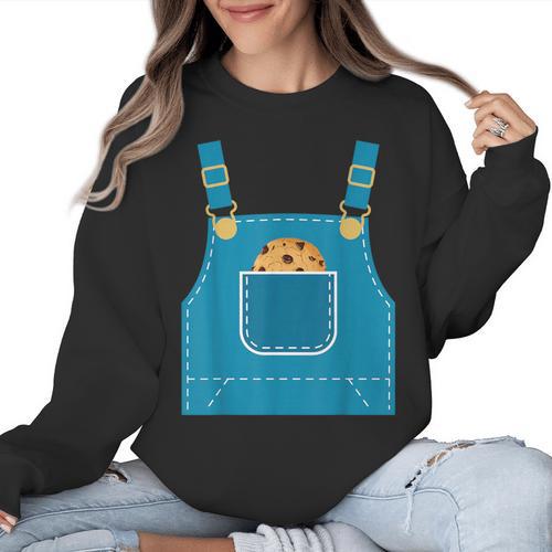 Mouse Halloween Costume Book Cookie Teacher Student Women Crewneck Sweatshirt - teacherstshirts.com AU