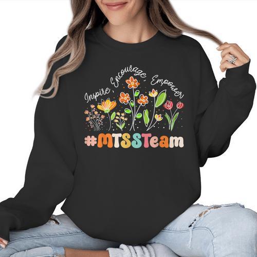 MTSS Team Appreciation Week Teacher Back To School Women Crewneck Sweatshirt - teacherstshirts.com AU
