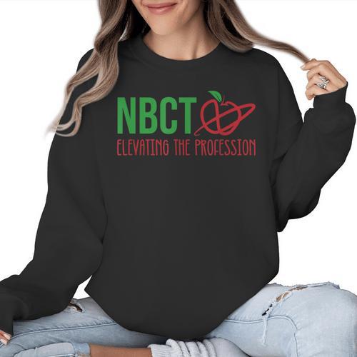 National Board Certified Teacher Minimalist Apple T-Shirt For Men Women Women Crewneck Sweatshirt - teacherstshirts.com