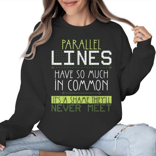 Nerdy Math Lovers Geometry Pun Mathematics Teachers Women Crewneck Sweatshirt - teacherstshirts.com AU