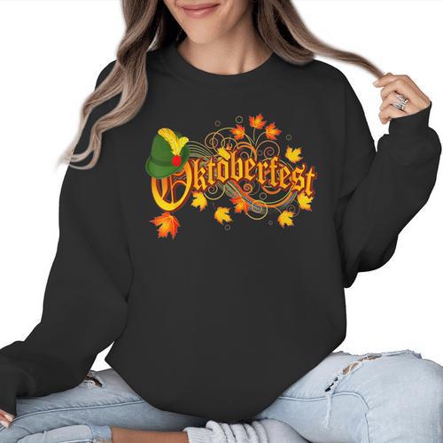 Oktoberfest German Beer Festival October Women Crewneck Sweatshirt - Bostonterriersmerch.com