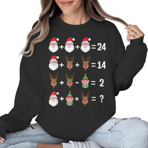 Order Of Operations Math Teacher Christmas Women Crewneck Sweatshirt - teacherstshirts.com
