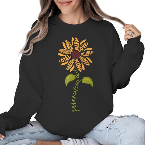 Paraprofessional Para Sunflower Teacher Back To School Women Crewneck Sweatshirt - teacherstshirts.com AU