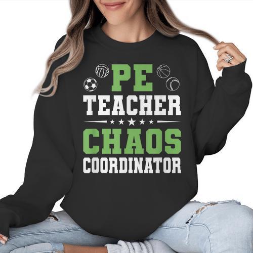 Physical Education PE Teacher School Women Crewneck Sweatshirt - teacherstshirts.com UK