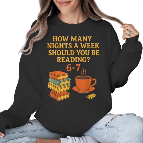 Reading 67 Meme English Teacher 6 7 Book Lover Humor Women Crewneck Sweatshirt - teacherstshirts.com UK