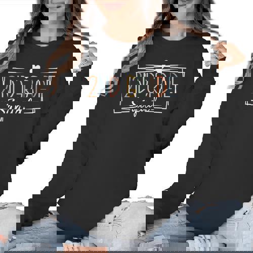 Second Grade Squad Teachers Kids 2nd Grade Back To School Women Crewneck Sweatshirt - teacherstshirts.com