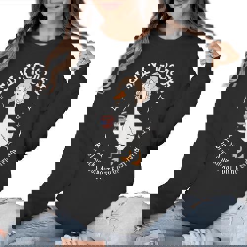 Silly Goose Constitution History Teacher Middle School Women Crewneck Sweatshirt - teacherstshirts.com