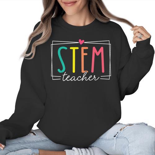 STEM Teacher Science Appreciation Women Back To School Women Crewneck Sweatshirt - teacherstshirts.com AU