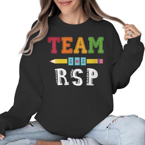 Team RSP RSP Teacher Kindergarten Teacher Women Crewneck Sweatshirt - teacherstshirts.com