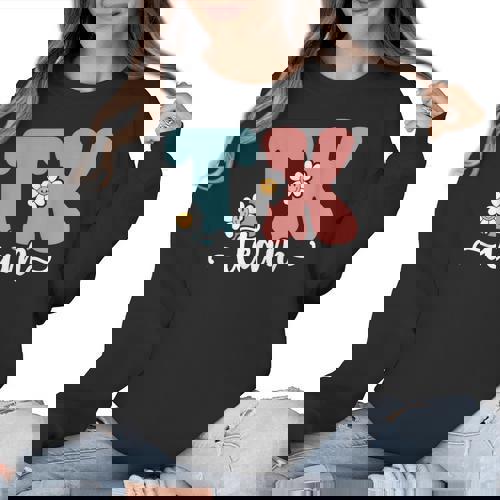 TK Team Back To School Teachers Students Team TK Women Crewneck Sweatshirt - teacherstshirts.com