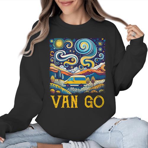 Van Go Vanlife Accessories Artist Art Teacher Women Crewneck Sweatshirt - teacherstshirts.com