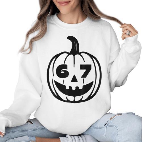 67 Halloween Costume For Students Teachers Brainrot Meme Women Crewneck Sweatshirt - teacherstshirts.com AU