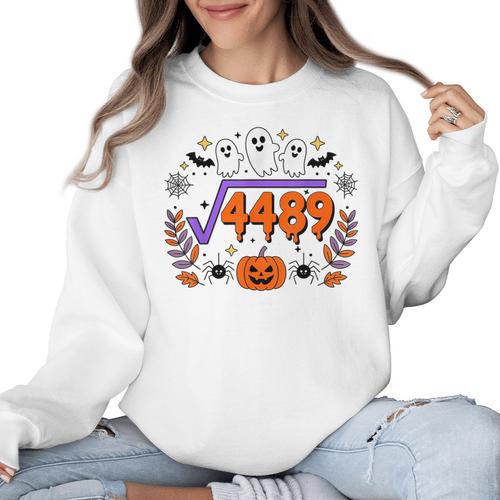 67 Meme Square Root 4489 Teen Six Seven Slang Math Teacher Women Crewneck Sweatshirt - teacherstshirts.com DE