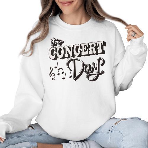 The Concert Day Elementary Music Teacher First Day Of School Women Crewneck Sweatshirt - teacherstshirts.com