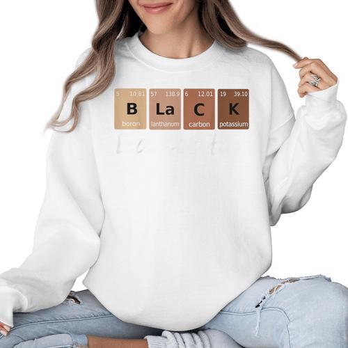 Educator Science Teacher Melanin Educator Science Women Crewneck Sweatshirt - teacherstshirts.com AU