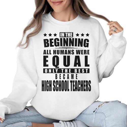 High School Teacher Personalized Women Crewneck Sweatshirt - teacherstshirts.com CA