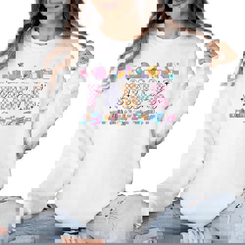 Pre-K Back To School Teachers Kids 1st Day Of School Women Crewneck Sweatshirt - teacherstshirts.com