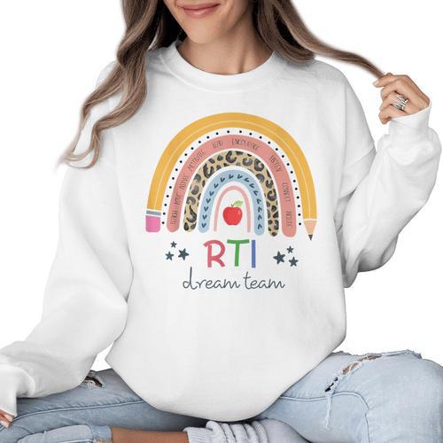 RTI Team RTI Teacher Rti Response To Intervention Teac Women Crewneck Sweatshirt - teacherstshirts.com AU