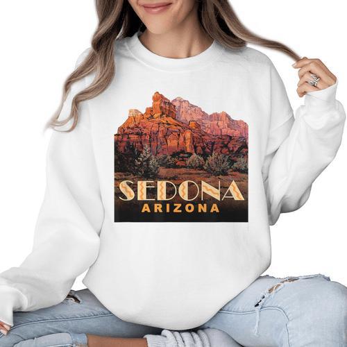 Sedona s Sedona Arizona Shirts T-Shirt Women Crewneck Sweatshirt - Bostonterriersmerch.com CA