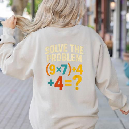 67 Meme Pemdas Elementary Math Teacher Brainrot Joke Women's Sweatshirt Back Print - teacherstshirts.com