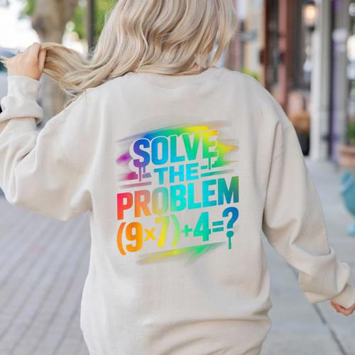 67 Meme PEMDAS Elementary Math Teacher Six Seven Women's Sweatshirt Back Print - teacherstshirts.com AU