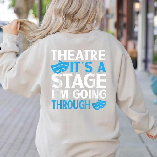 Theater Teacher Drama Teacher Theater Nerd Actor Men Women Kids Women's Sweatshirt Back Print - teacherstshirts.com AU