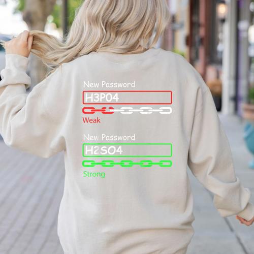 Chemist Science Teacher Student Chemistry Women's Sweatshirt Back Print - teacherstshirts.com UK