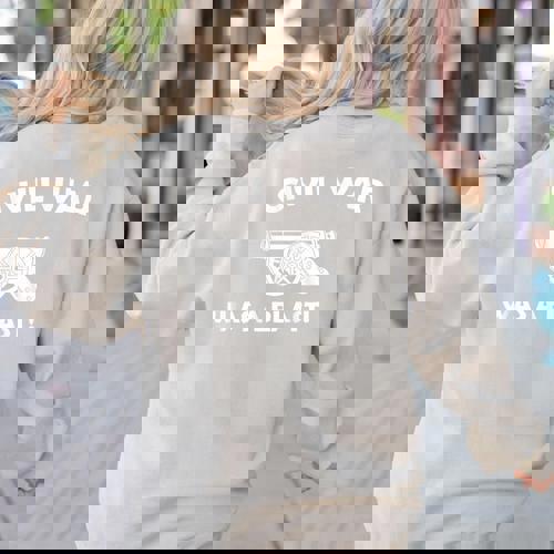 Civil War It Was A Blast History Teacher T-Shirt Women&#x27;s Sweatshirt Back Print - teacherstshirts.com