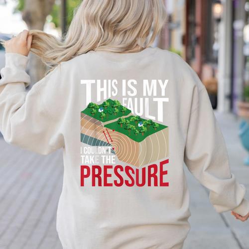 Couldn't Take The Pressure Geology Earth Science Teacher Women's Sweatshirt Back Print - teacherstshirts.com AU