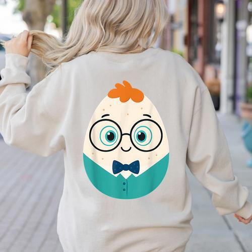 Cute Good Egg Teacher Halloween Costume Food Group Women's Sweatshirt Back Print - teacherstshirts.com UK