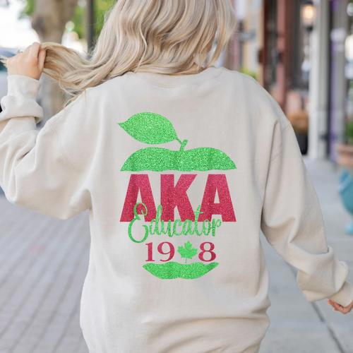 Cute Pretty Educators & Teacher Aka Educator Women's Sweatshirt Back Print - teacherstshirts.com AU