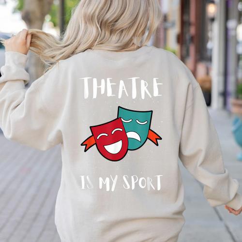 Drama Teacher For Theatre And Performing Arts Women's Sweatshirt Back Print - teacherstshirts.com DE