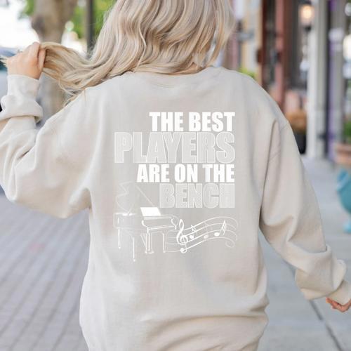 Piano Art For Men Women Pianist Piano Teacher Piano Player Women's Sweatshirt Back Print - teacherstshirts.com UK