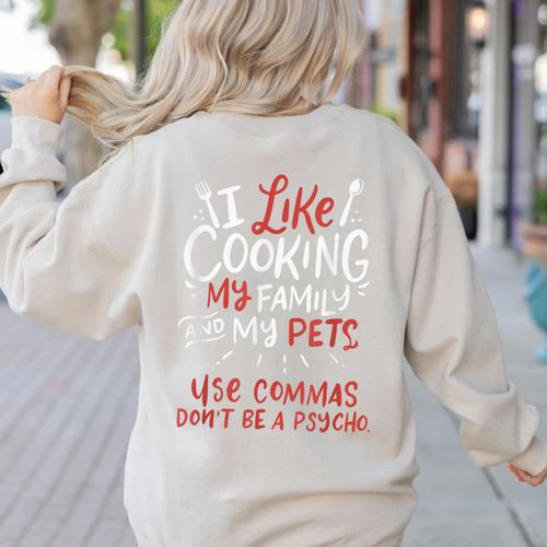 Punctuation Saves Lives I English Grammar Teacher Women's Sweatshirt Back Print - teacherstshirts.com AU