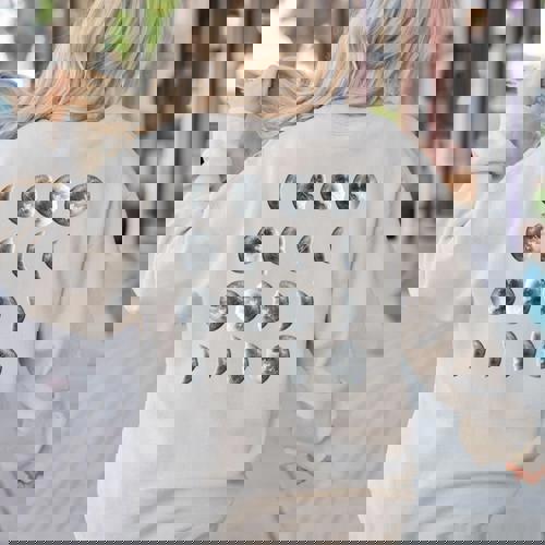 Space Science Student Teacher Leonard Moon Phases Men Women Kids Women&#x27;s Sweatshirt Back Print - teacherstshirts.com