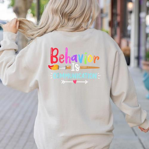 Special Education SPED Teacher For Men Women Girls Kids Women's Sweatshirt Back Print - teacherstshirts.com